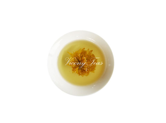 Yellow Chrysanthemum Flower Tea Brewed