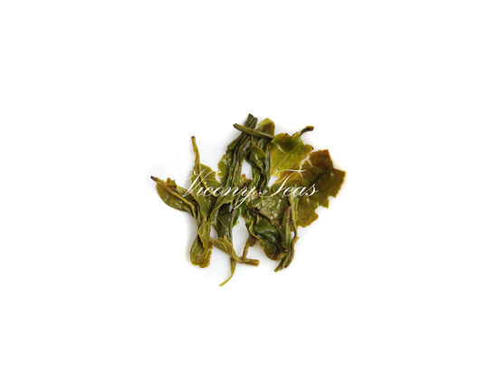 Fujian Curly Green Tea Brewed