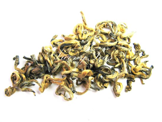Yunnan Golden Snail Tea, Bi Luo Chun Black Tea Leaves