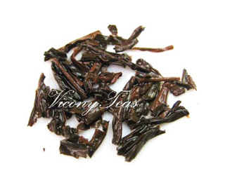brewed tea leaves of 5th grade keemun black tea