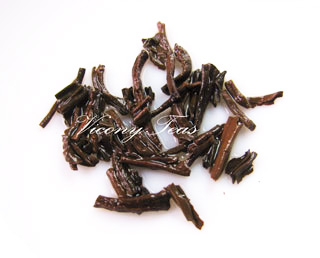 brewed tea leaves of special grade keemun tea