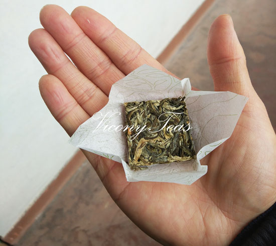 Organic Mini Raw Puerh Tea Square 