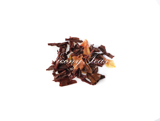 Loose Leaf Rose Black Tea Brewed