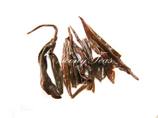 brewed keemun mao feng tealeaves