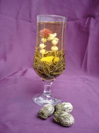 display tea jasmine basket