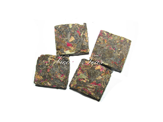 Rose Raw Mini Pu Erh Squares wholesale