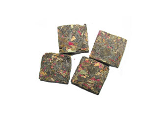 Rose Raw Mini Pu Erh Square Brick wholesale